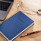 Pu Cover Journal  Navy  240 Pages  Spiral  Uncoated Paper 