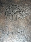 Griswold No 10 Cast Iron Skillet Small Block Logo 716a Erie Pa Double Pour Spout