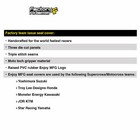 Yamaha Raptor 350 Gripper  Seat Cover 2004 - 2018 All Black   White Ribs  242