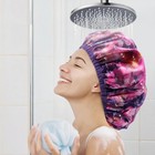 Waterproof Reusable Shower Cap For Long Hair  Soft Absorbent Lining  Leak-proof