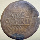 Celtic Turdetani People 133bc-101bc Ancient Coin Obulco Plow Wheat Ear 27mm Rare