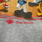 Disney Cruise Line Mickey Mouse Zip Up Long Sleeve Gray Hoodie Youth Large