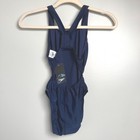 Speedo Swimsuit One Piece Navy Blue Athletic Training Swim Wear Size 30