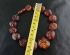 100  Natural Victorian Antique Cognac Baltic Amber Beads Necklace 44grams 13 