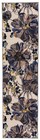 Cream Bright Flowers Non Slip Non-shedding Runner Rug For Hallway Kitchen