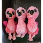 Ty Beanie Boos Pink Flamingo Plush Stuffed Animal Toy Kids Gift Set Of 3