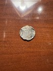 Ix Corps Badge Pin With Masonic Symbol Made From 1856 Seated Liberty Half Dime