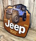 Jeep Jk Diecut Wrangler 1941 12   Metal Tin Sign Vintage Man Cave Garage Cj  New