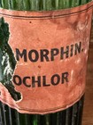 Antique Poison Bottle Victorian Apothecary Pharmacy Emerald Green Morpheus 6   jar