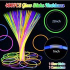 Deekin 10 22   glow Sticks Bulk Necklaces Light Up With Connectors Party Neon