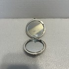 Vintage Ornate Silver-tone Collectible Cosmetic Compact Mirror