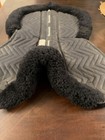 Fleeceworks Fxk English Half Pad - Sheepskin Black  Large - Rolled Edge