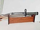Knife Rack Display Stand For Large Bowie Style Sportsman Hunter Collector  Ne