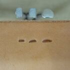 3-piece Checkered Steep Angle Beveler Leather Stamp Set  Stainless Steel Tools