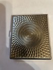 Retro Gunmetal Silver Solar Cigarette Wallet Case Business Credit Card Holder