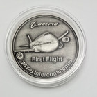 Boeing  2011  747-8 Intercontinental First Flight Card And Coin   Challenge Coin