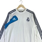 Vintage Real Madrid Mini Logo Long Sleeve Jersey M