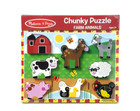 Melissa And Doug Fresh Start Farm Animals Chunky Thick Wood Puzzle 12  X 9 