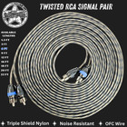 Sky High Car Audio 2 Channel Twisted 20 Ft Rca Cables Coated 20  Ofc