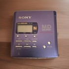 Sony Walkman Mega Bass Mz-r55 Minidisc Recorder Portable Md Player Purple