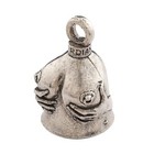  handful Good Luck Bells W keyring   Black Velvet Gift Bag   Motorcycle Bell    