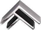 90 Degree Glass To Glass Stainless Steel Bracing Clamp - 1 2    3 8  Thick Glass