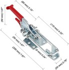 6 Pack Heavy Duty Toggle Clamp  2000lbs Capacity Pull Toggle Latch Clamp With Ad