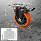 4 Inch Caster Wheels Casters Set Of 4 Heavy Duty Casters With Brake 2200 Lbs Loc