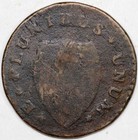 1786 1 2p M 24-p Curved Plow New Jersey Colonial Coin 