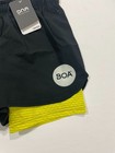 Nwt Boa Fit System Pro Team 2-in-1 Running Shorts Black Yellow Size Medium