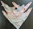 Baby Bandana Drool Bibs   Burp Cloths Lot Girl Floral Cotton Muslin Snap Bibs
