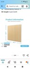 Art3d Slat Wall Panel  3d Fluted Textured Panel 12-tile 19 7 X 19 7in  - Oak
