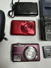 Canon Nikon Camera Lot Powershot Sd780 Is Sd1400 Is Coolpix S3000 Free Shipping