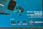Makita Gec01pl4 80v Max - Xgt 14  Li-ion Aft Power Cutter Kit  4  8ah New 