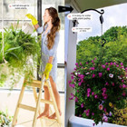 4pcs Retractable Pulley Hook Hanging Pull Down Hanger For Garden Flower Plant Us