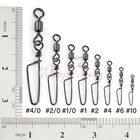 Fishing Ball Bearing Rolling Swivel Coastlock Snap Decoy Connector Clips