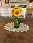 Vintage Green Glass Bottle