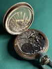 Antique Elgin Model 15 21j 16s Grade 454 Gold Fill Pocket Watch Running