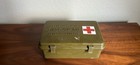 Vintage U s  Military First Aid Kit Box     Olive Drab Hard Plastic      Empty Case
