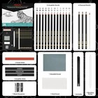 Professional Sketch Pencil Set     26 Pcs Complete Drawing Kit For Artists Grap   