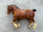 Nice Vintage Breyer Horse  80 Chestnut Clydesdale Stallion Gold Bobs Draft 1970s