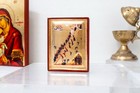 The Ladder Of Divine Ascent  Byzantine Art Wall Hanging Handmade Greek Orthodox