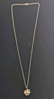 Vintage Native American Pink Mop W  Feather  925 Silver 18  Necklace Signed Ela
