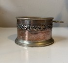 Vintage Gump s Silver Plated Wine Coaster With Ring Holder Made In Italy