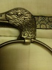 Vintage Solid Brass Duck Head Wall Hanging Towel Holder