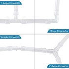 Pawfly Aquarium Airline Tubing Connectors White  40-piece  4 Kinds 40 Pack  