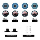 50 Pcs 2 Inch Flap Disc For Die Grinder Sanding Disc   Holder  36 60 80 120 Grit