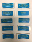 Commercial Cappuccino Machine Assorted Flavor Labels  10  One Of Each Flavor New