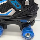 Nattork Youth Adjustable Roller Skates  Light Up Wheels Sizes Medium 1-4 