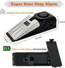 Portable Door Stop Alarm 2 Pack 120db Door Security Wedge Travel Hotel Home